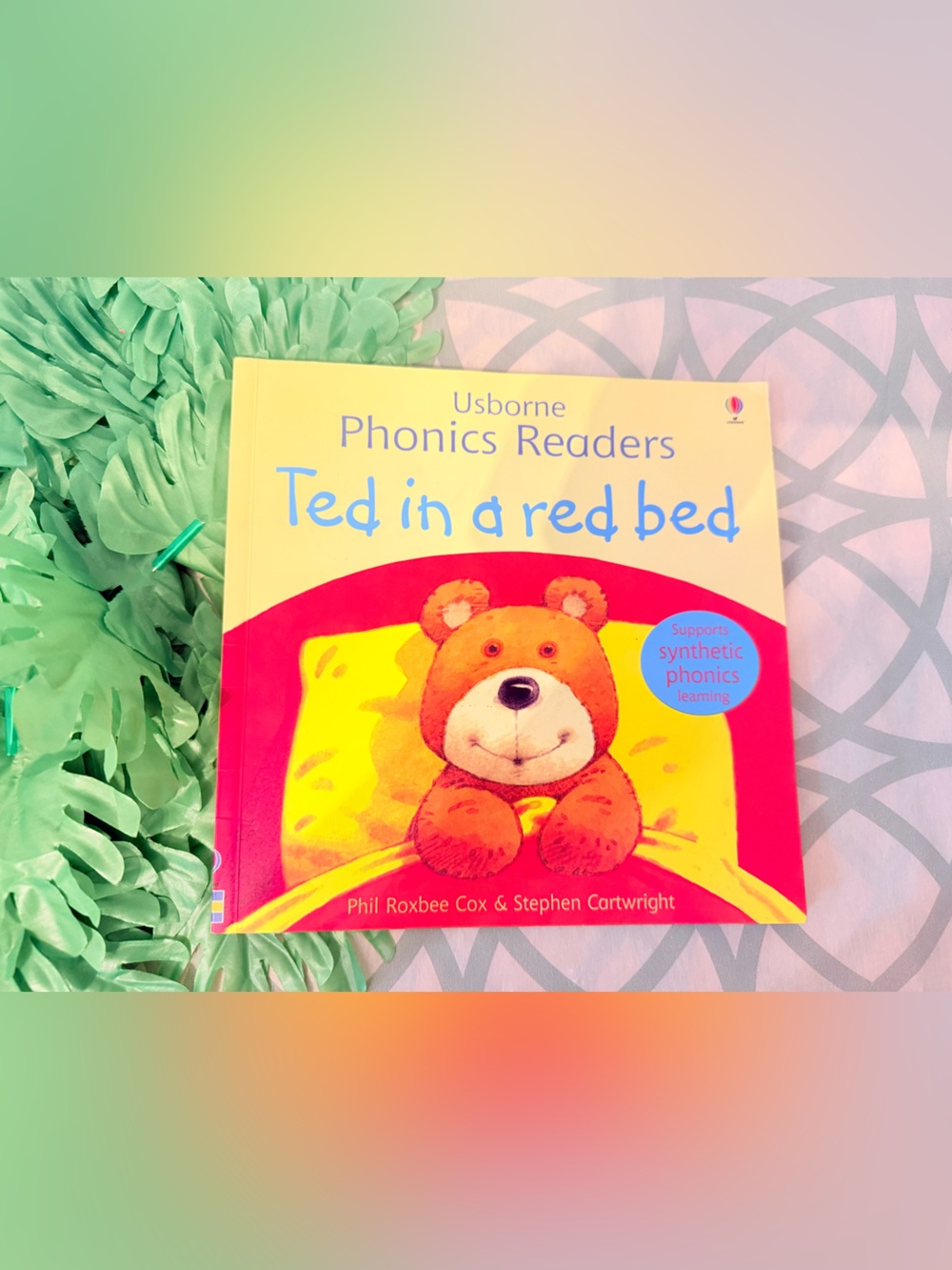 10/$25 • Usborne Phonics Readers Ted In A Red Bed Paperback